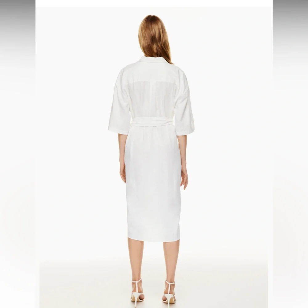 Babaton Navy Shirt Midi Dress - Picture 3 of 7
